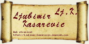 Ljubimir Kašarević vizit kartica